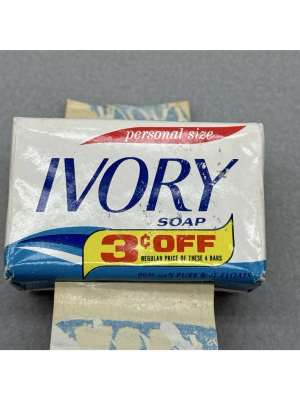 Vintage Ivory Soap Personal Size Bars Lot Of 2 approx 3 oz each